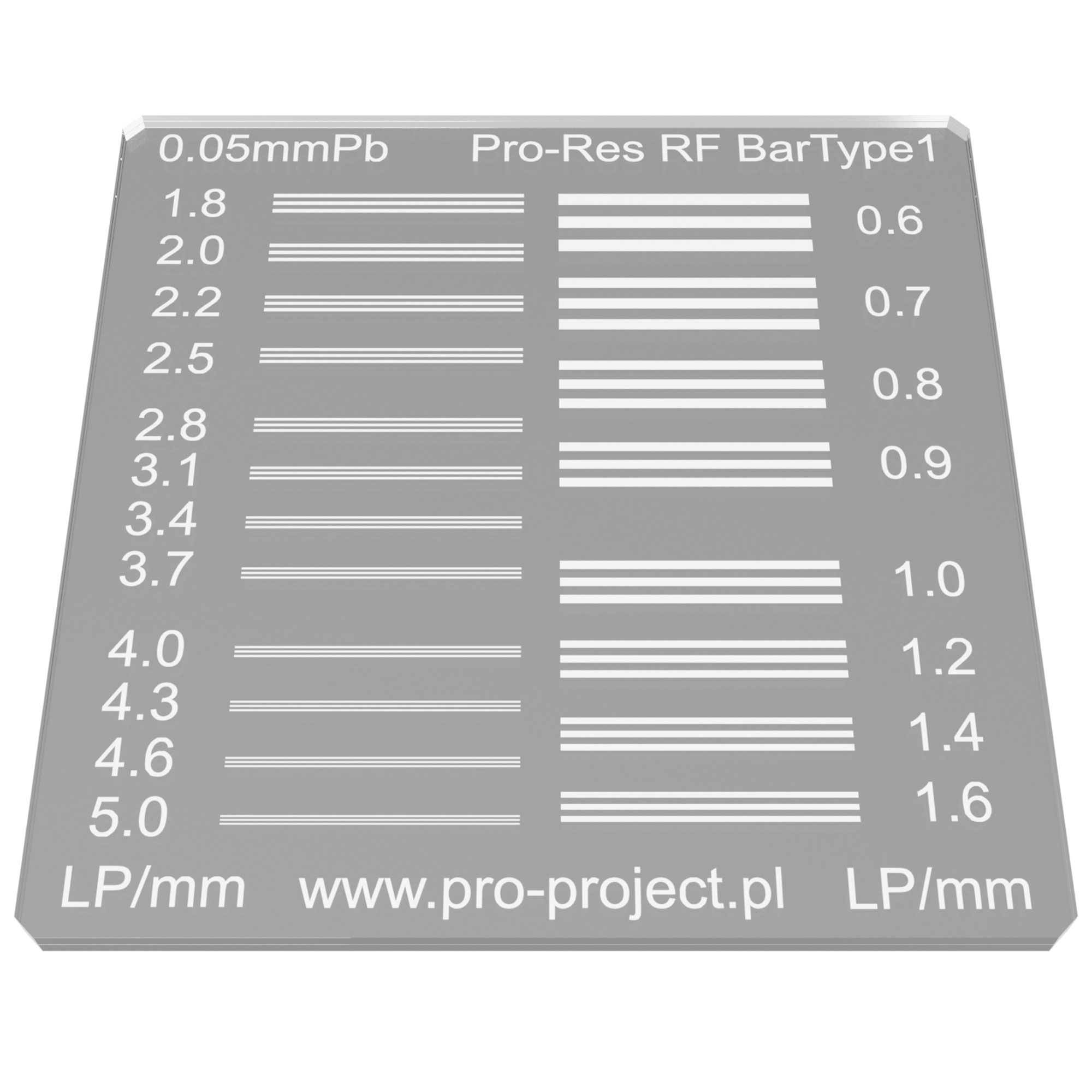 Radiography - ‍Pro-Res RF BarType 1 (05-401)