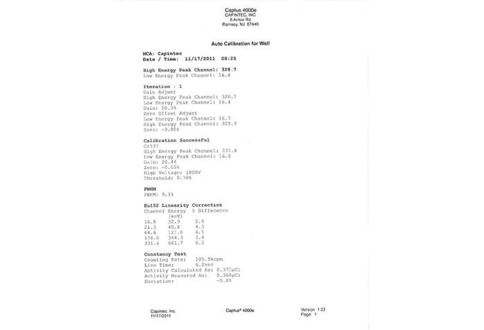 Captus 4000e Thyroid Uptake System With Well Counter - Image 2